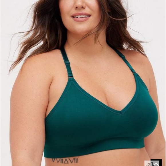 Torrid Lightly Lined Seamless Flirt Racerback Bralette - Picture 2 of 3